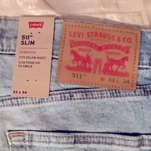 Levi’s 511 slim jeans 33 x 34